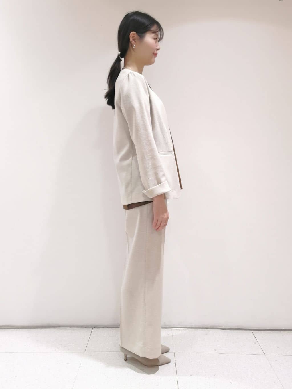 ayanoさんの「INDIVI｜◆【通気性◎撥水／接触冷感／UVケア】ドルマンスリーブブラウス」を使ったコーディネート