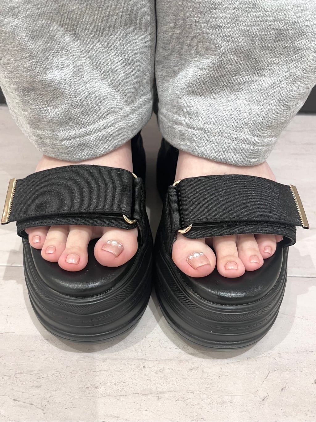 RISAさんの「ESPERANZA｜厚底フラットスポサン」を使ったコーディネート