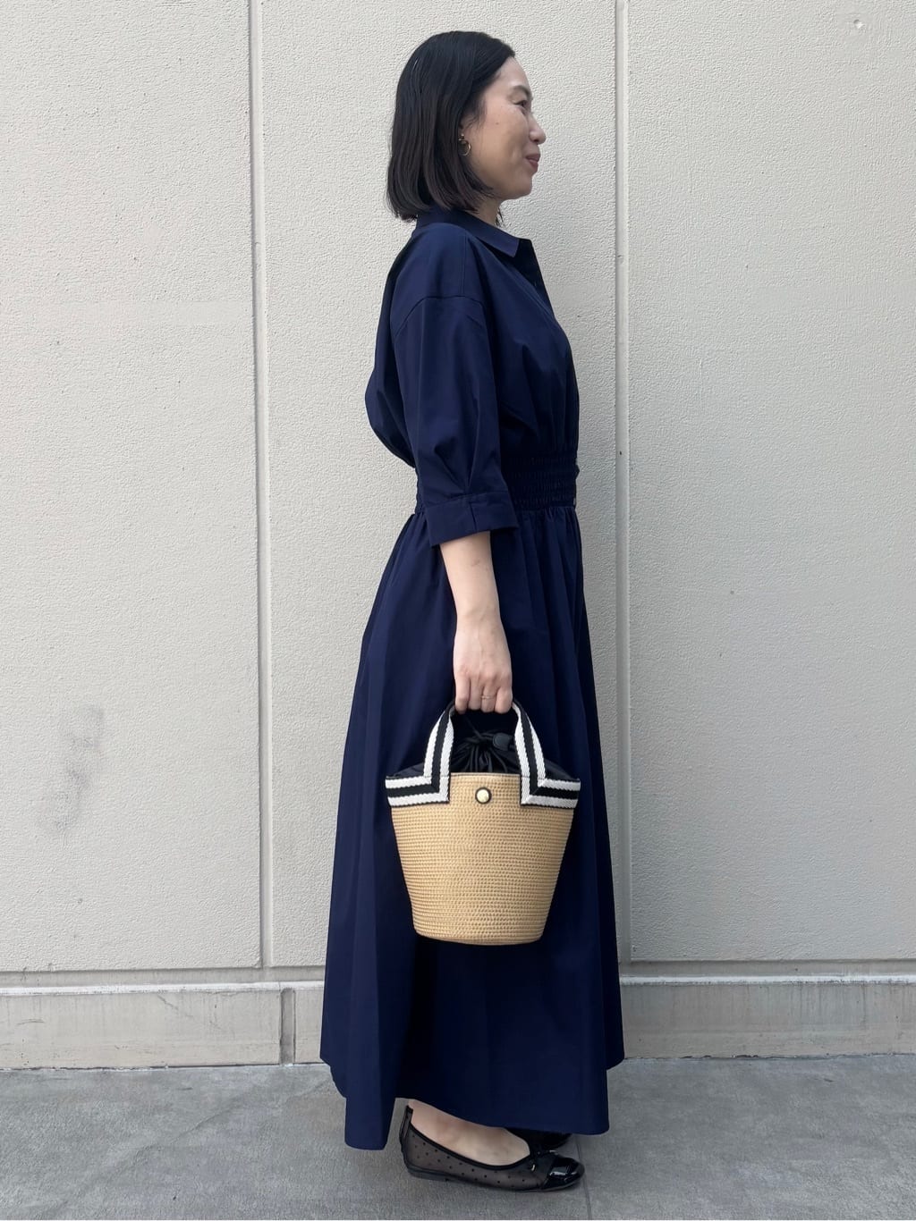mhさんの「OPAQUE.CLIP｜【定番/6color】名品フラットバレエシューズ」を使ったコーディネート