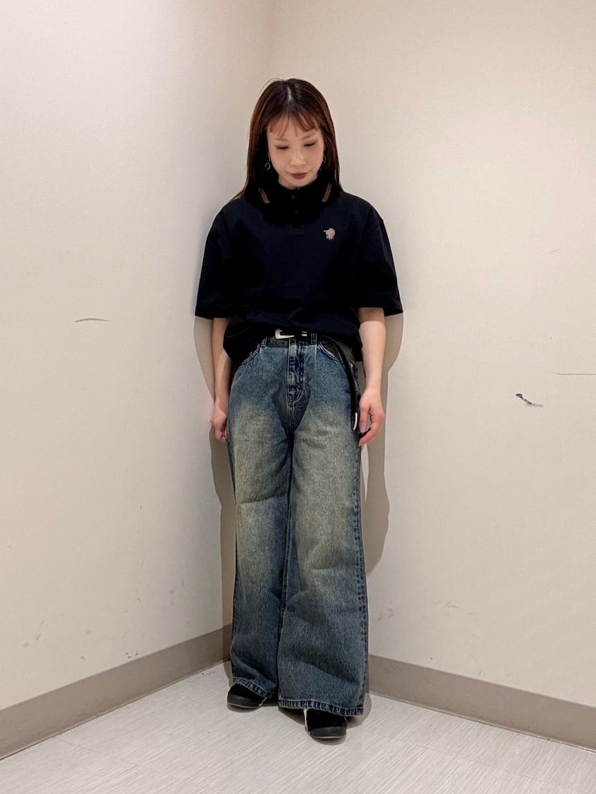 S.A.Oさんの「tk.TAKEO KIKUCHI｜◆ハートエンブロ鹿の子ポロシャツ」を使ったコーディネート