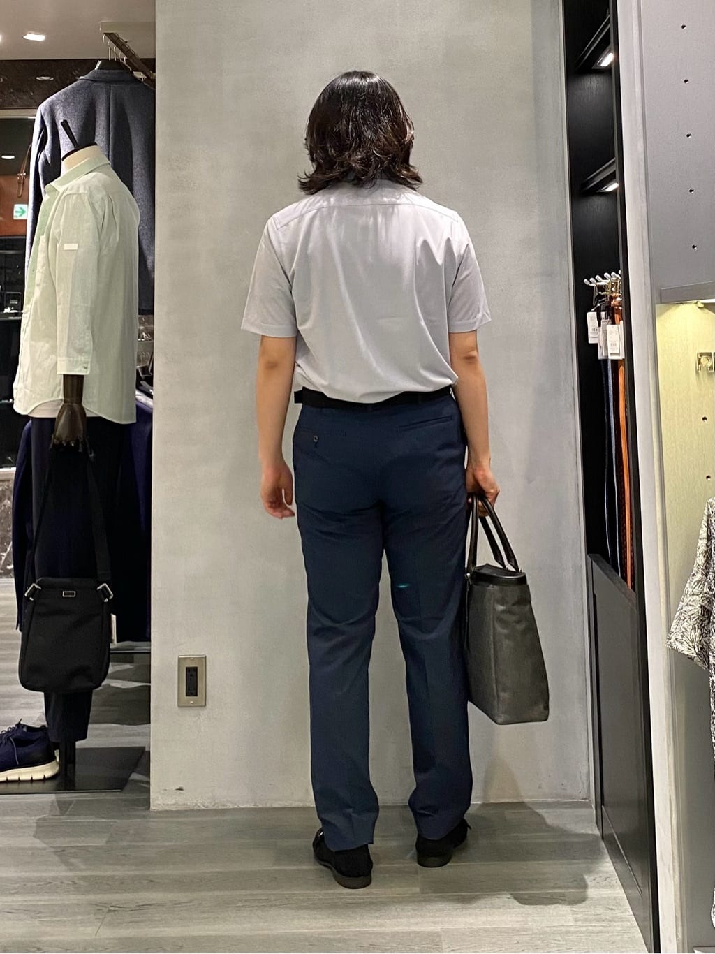 nishiさんの「TAKEO KIKUCHI｜【抗菌防臭】COOL DOTS（R）ドビープリント ジャケット」を使ったコーディネート