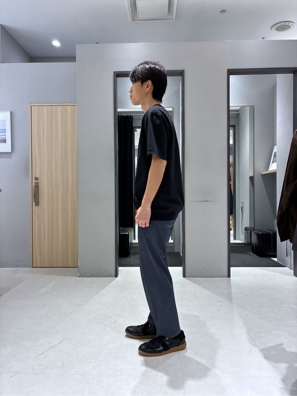 わいずみさんの「TAKEO KIKUCHI｜【抗菌防臭／5サイズ展開】ハイゲージポンチ Tシャツ」を使ったコーディネート