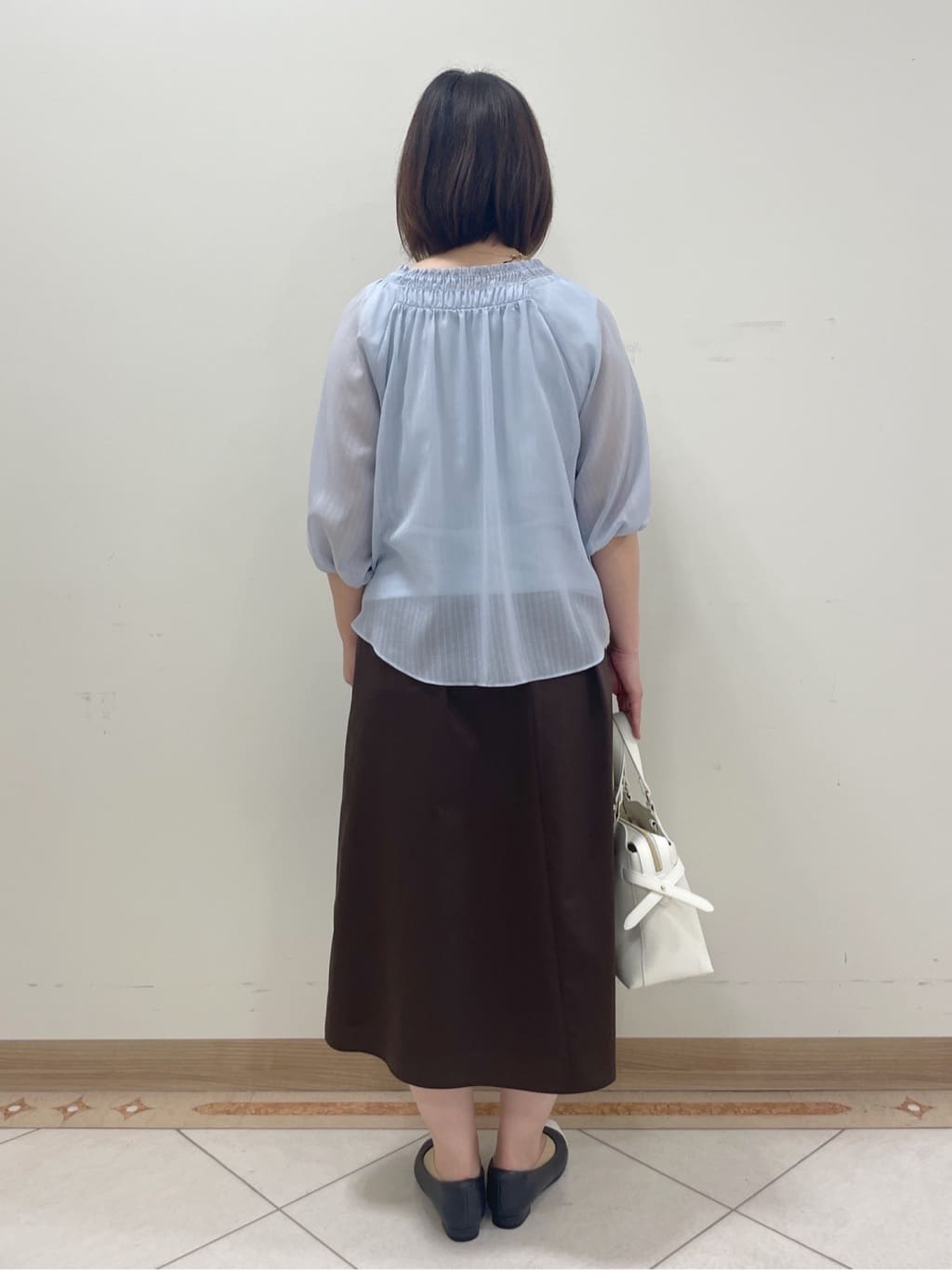 hanaさんの「Reflect｜◆【洗える】シャーリングデザインブラウス」を使ったコーディネート