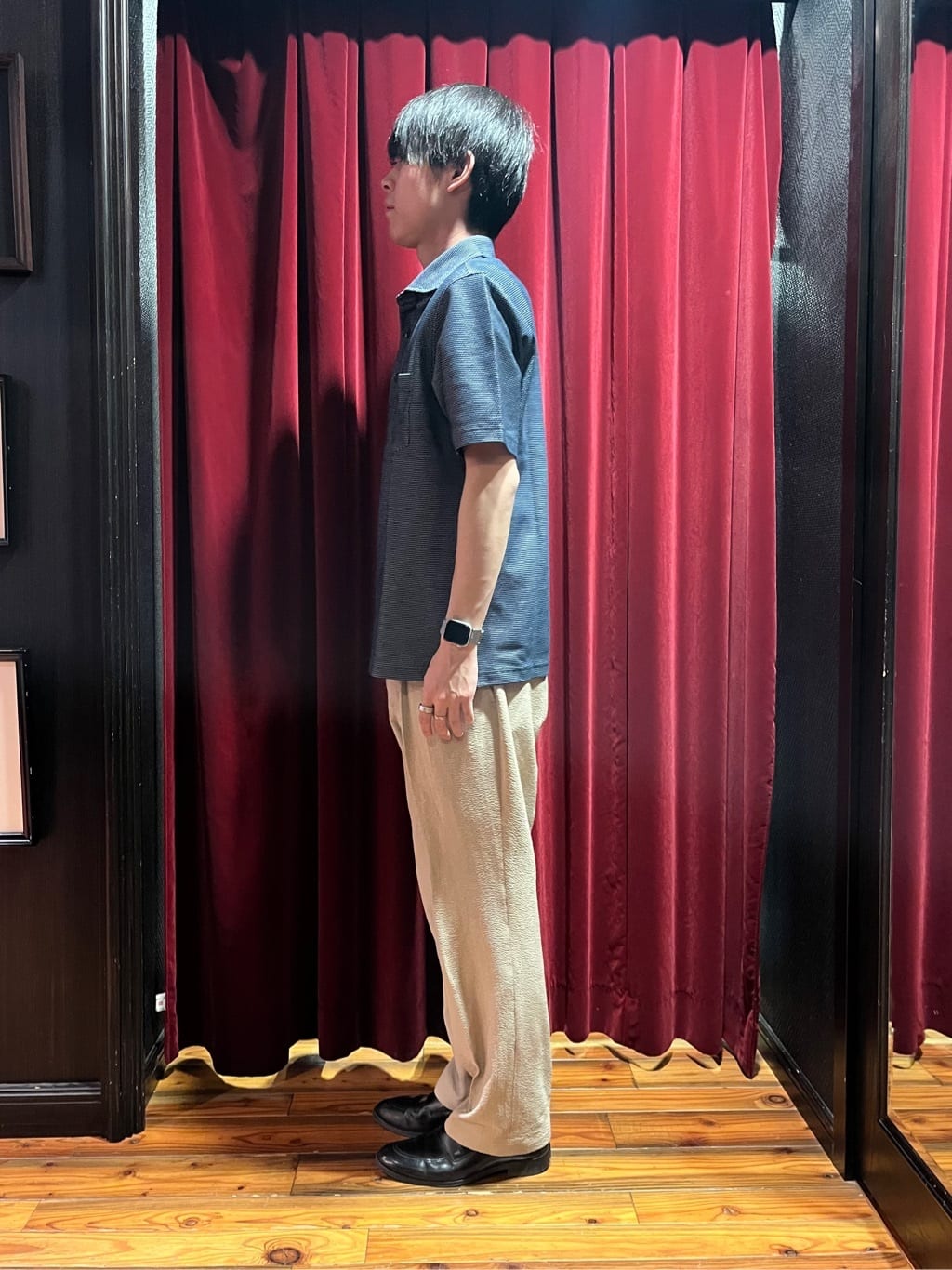 うっちーさんの「TAKEO KIKUCHI｜【抗菌防臭／9色5サイズ展開】ハニカムメランジ ポロシャツ」を使ったコーディネート