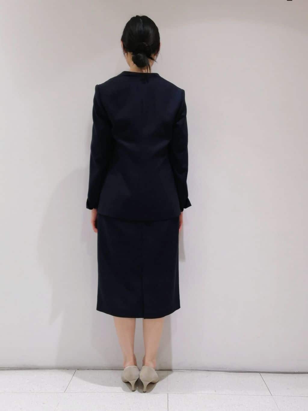 ayanoさんの「INDIVI｜◆【洗える／スーツ】ストレートラインワンピース」を使ったコーディネート