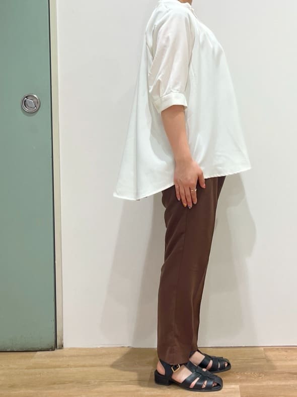 chiakiさんの「OPAQUE.CLIP｜◆タックスキッパーブラウス【洗濯機洗い可】」を使ったコーディネート