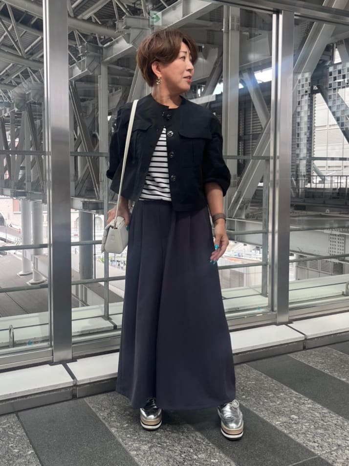 sayakaさんの「UNTITLED｜◆【11色展開/コットン100/アンサンブル可能】 プルオーバーニット」を使ったコーディネート