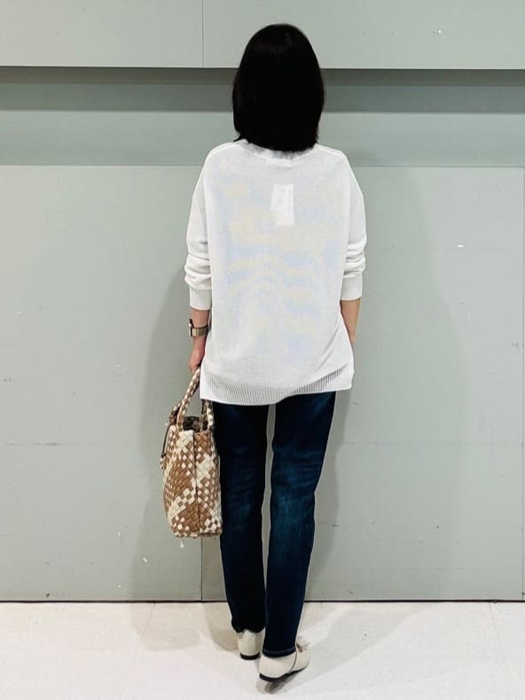 makiさんの「UNTITLED｜◆【セットアップ可能/オンオフ】小紋柄ブラウス」を使ったコーディネート