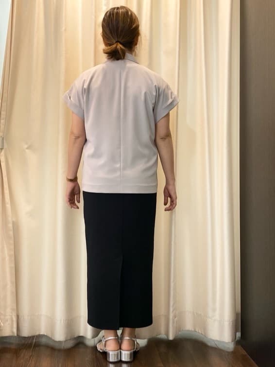 Ayaさんの「UNTITLED｜◆【セットアップ可能/接触冷感/イージーケア】リラクミスト　ハーフスリーブジャケット」を使ったコーディネート