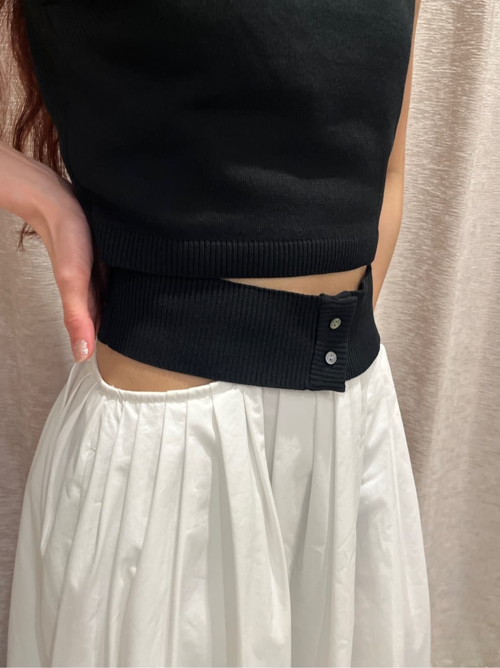 Rielさんの「CODE A｜design knit tank」を使ったコーディネート
