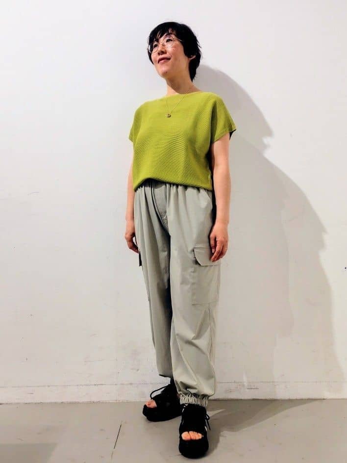 kodamaさんの「THE SHOP TK｜◆総レースシャツ【洗える】」を使ったコーディネート