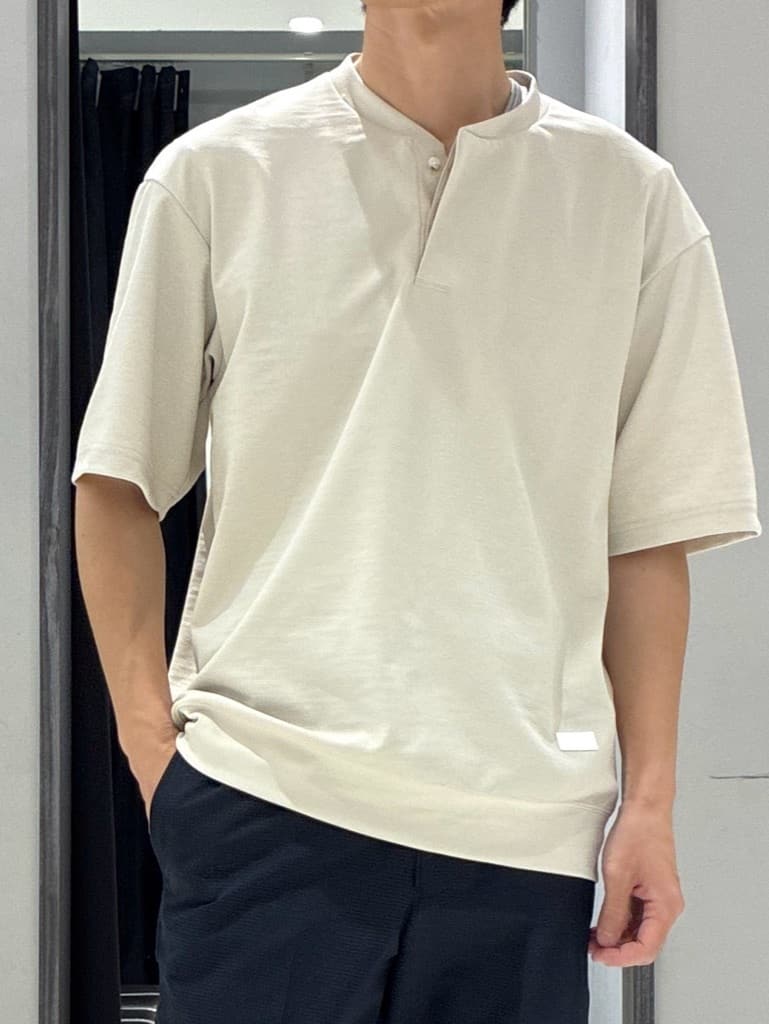 わいずみさんの「TAKEO KIKUCHI｜【抗菌防臭】COOL DOTS（R）ドビープリント パンツ」を使ったコーディネート