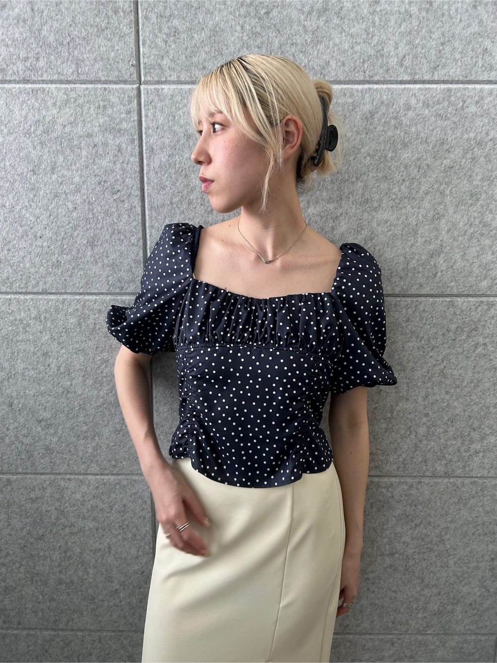 honoka Aさんの「CODE A｜polka dot blouse」を使ったコーディネート