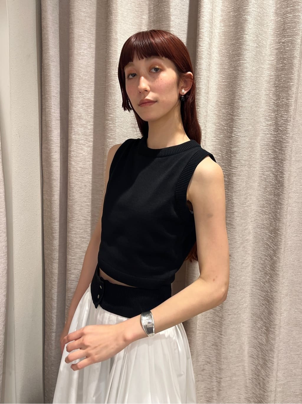 Rielさんの「CODE A｜design knit tank」を使ったコーディネート