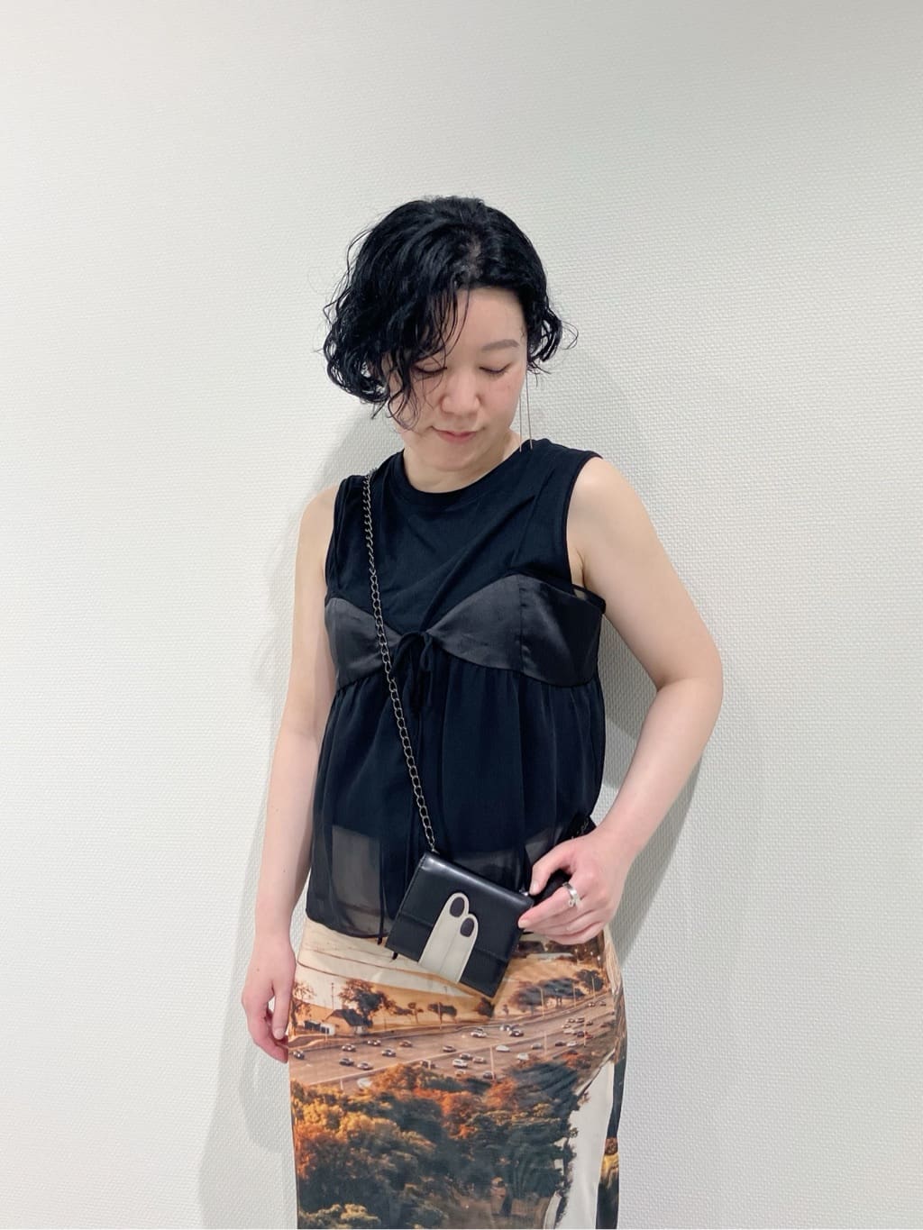 Cさんの「HIROKO HAYASHI｜チェーン付長財布用 ロングチェーン」を使ったコーディネート