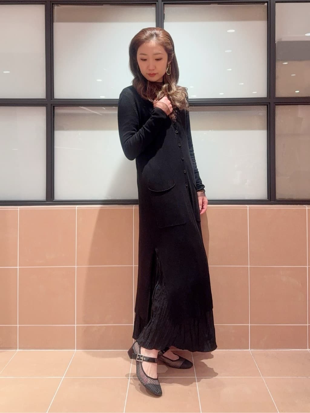 kaoriさんの「ESPERANZA｜メッシュフラットパンプス」を使ったコーディネート