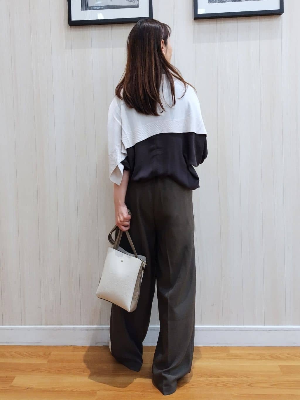 yseさんの「SHOO･LA･RUE｜◆【洗える】ニットポインテッドローファー」を使ったコーディネート