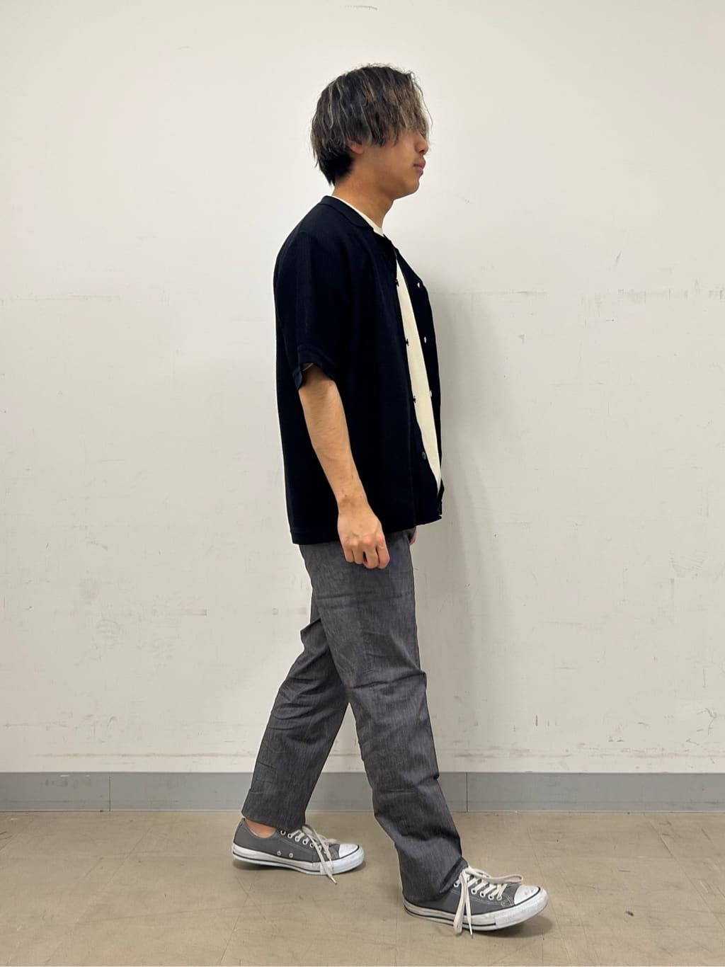 Hiroさんの「TAKEO KIKUCHI｜【抗菌防臭／5サイズ展開】ハイゲージポンチ Tシャツ」を使ったコーディネート