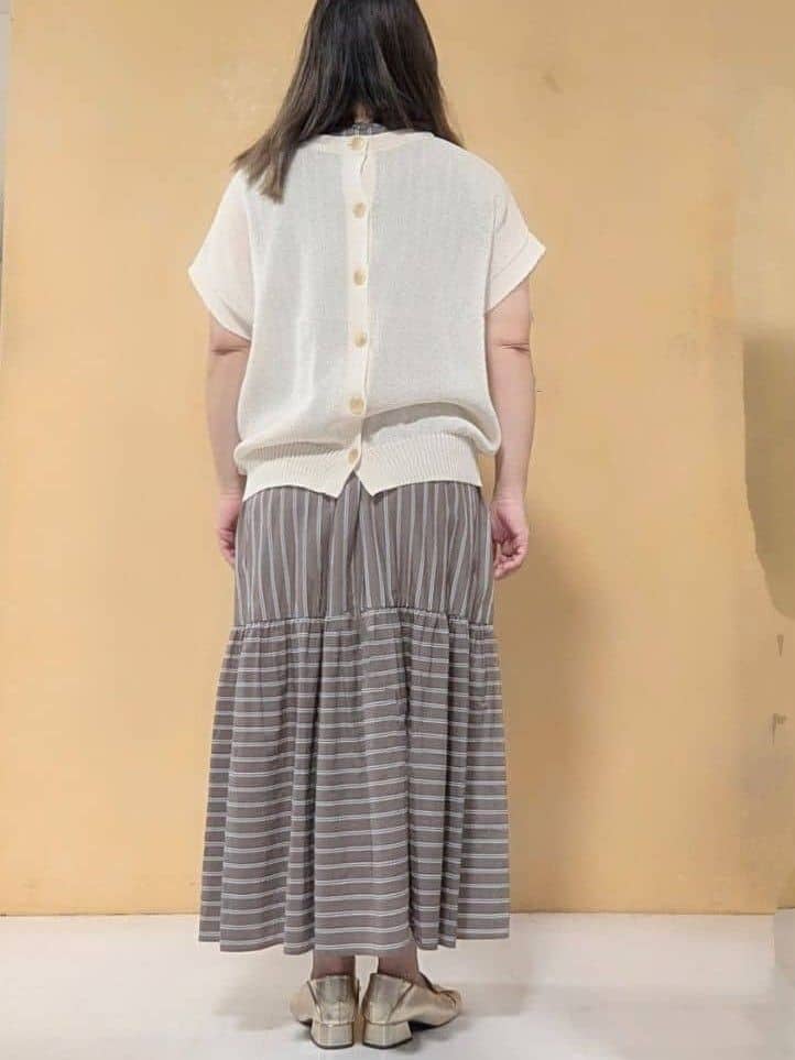 ２６２６さんの「UNTITLED｜ライトダブルリングネックレス」を使ったコーディネート