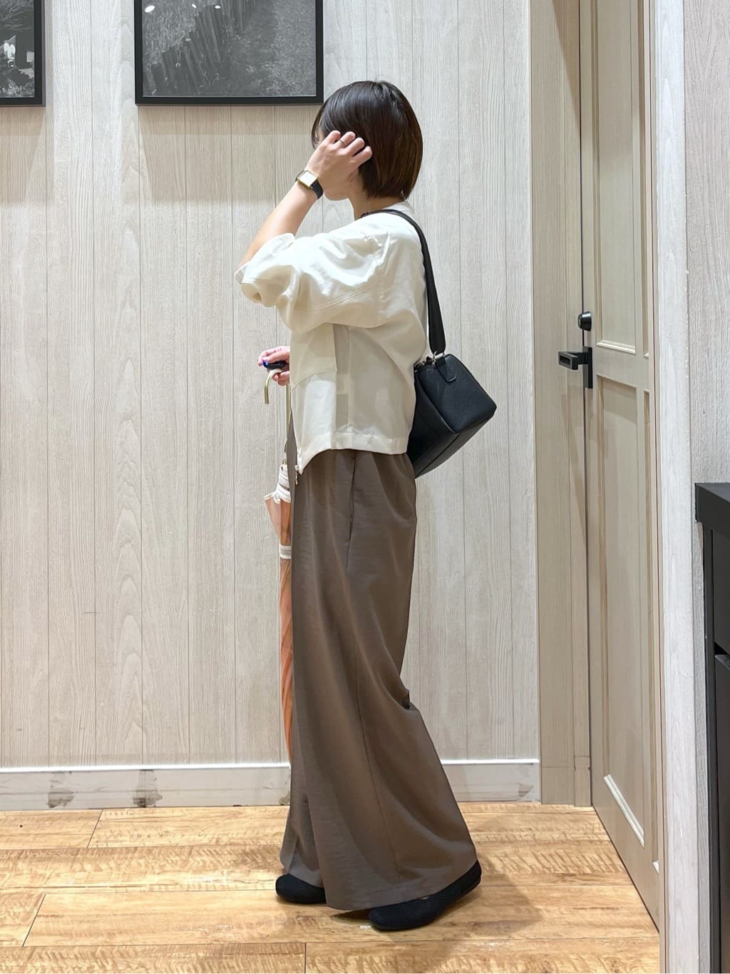 shirayuuuさんの「SHOO･LA･RUE｜◆【洗える】透かし編みニットパンプス」を使ったコーディネート