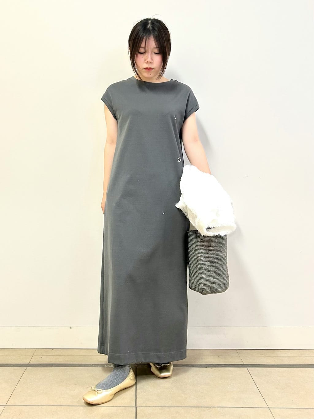 とりみさんの「DRESSTERIOR｜◆ソフトレザーバレエシューズ」を使ったコーディネート