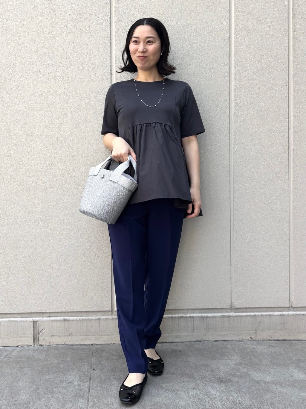 mhさんの「OPAQUE.CLIP｜【定番/6color】名品フラットバレエシューズ」を使ったコーディネート