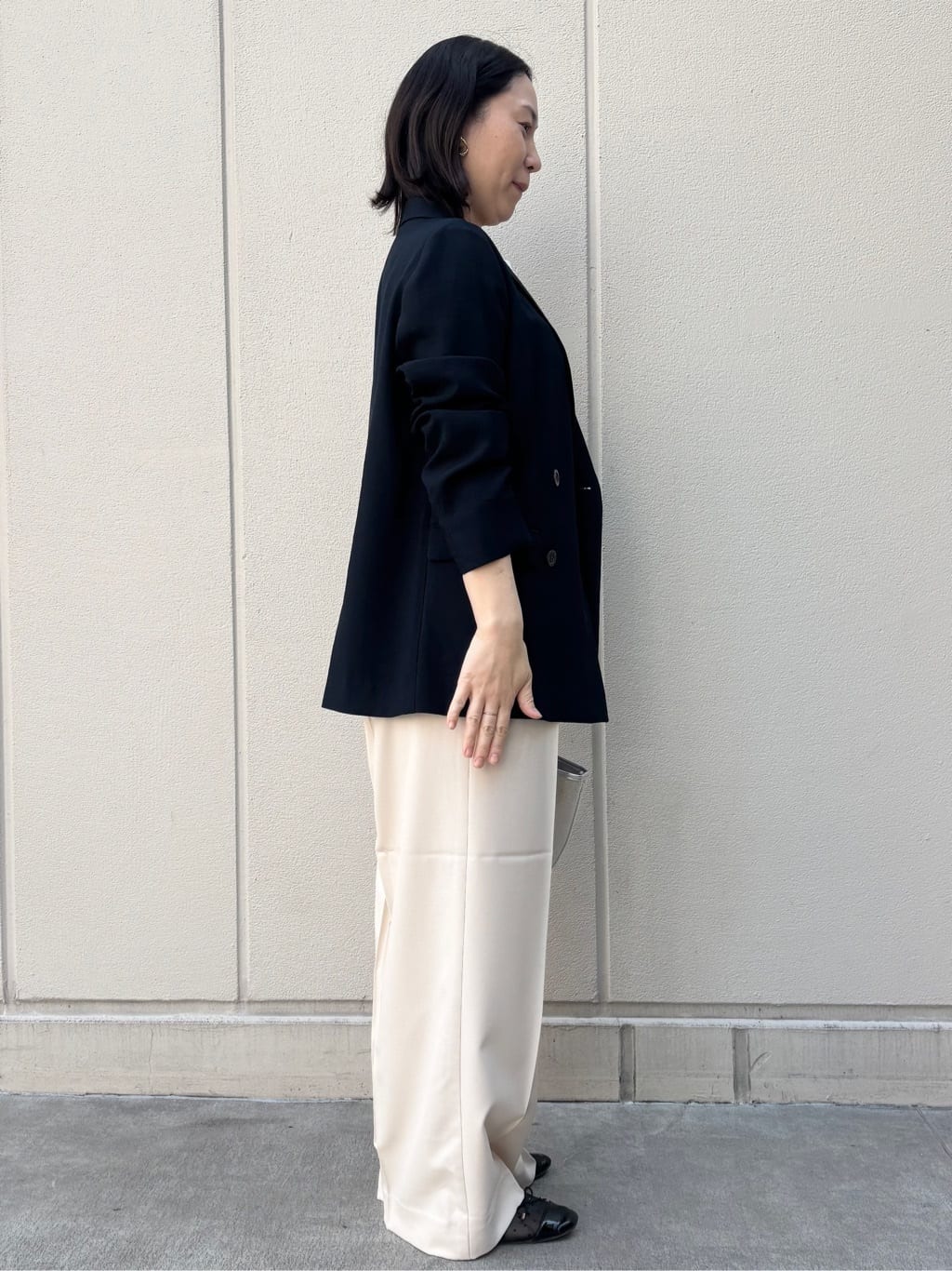 mhさんの「OPAQUE.CLIP｜【定番/6color】名品フラットバレエシューズ」を使ったコーディネート