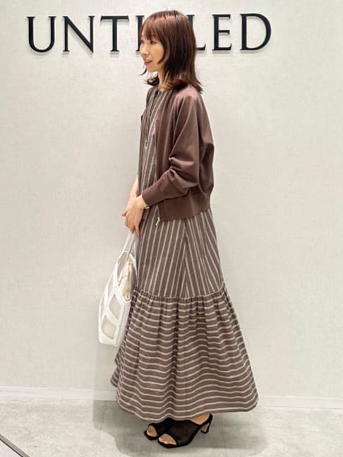 Miwaさんの「UNTITLED｜ライトダブルリングネックレス」を使ったコーディネート