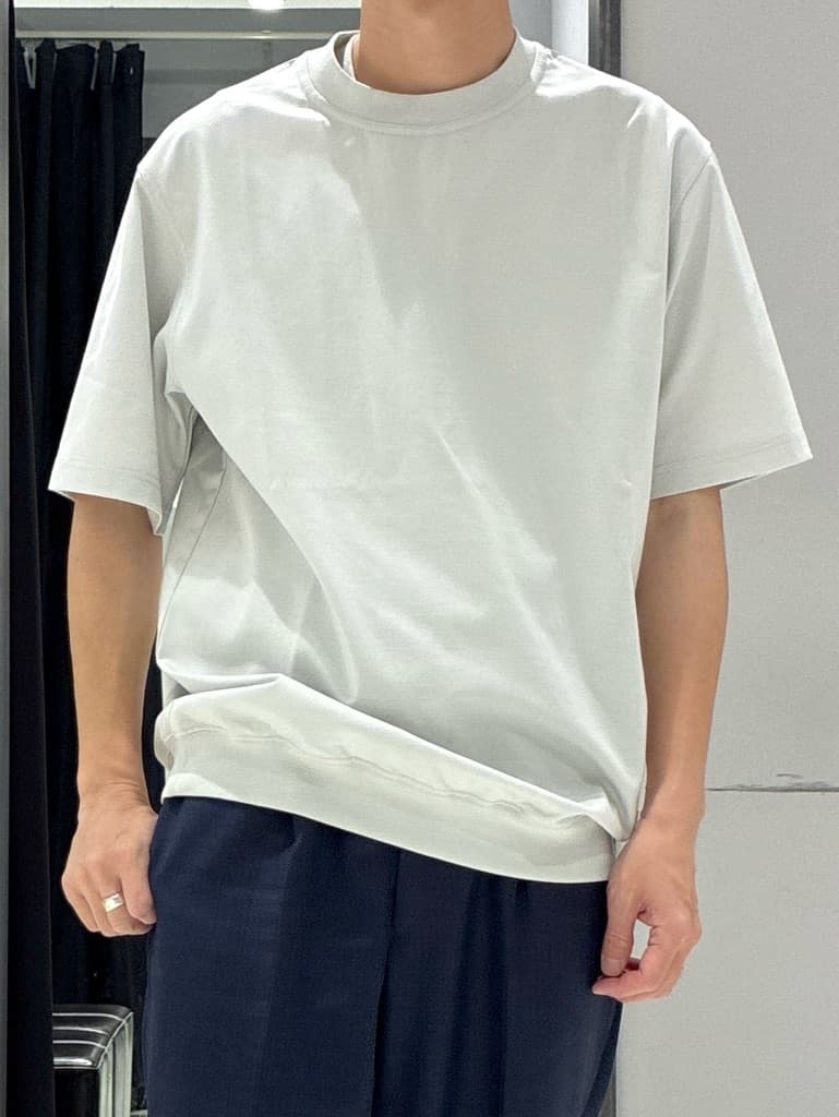 わいずみさんの「TAKEO KIKUCHI｜【抗菌防臭／5サイズ展開】ハイゲージポンチ Tシャツ」を使ったコーディネート