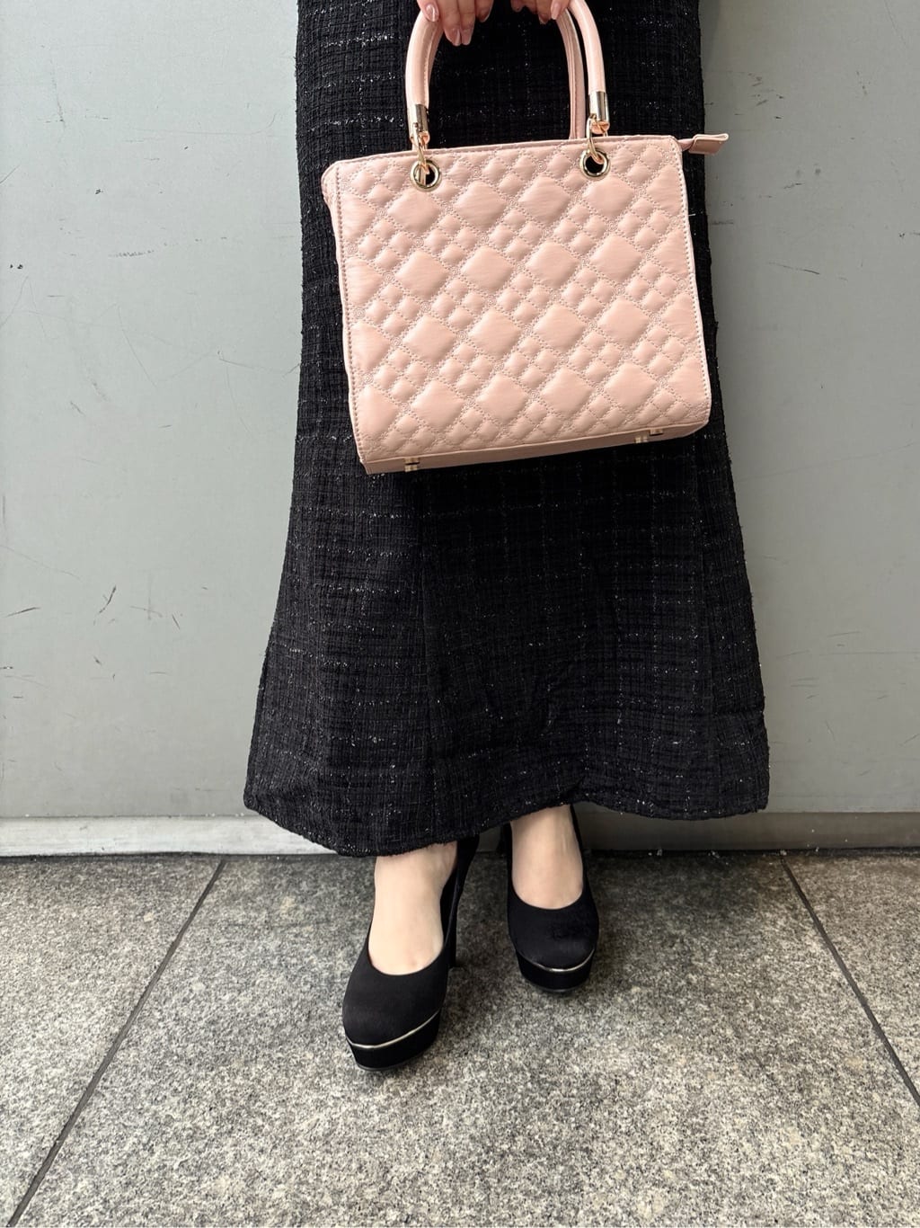 まっきーさんの「ESPERANZA｜2WAY超ハイヒール厚底パンプス」を使ったコーディネート