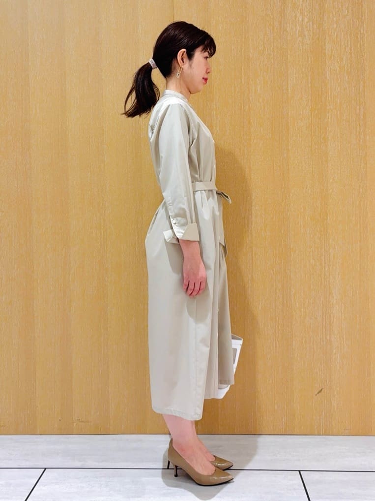 CHISATOさんの「UNTITLED｜◆バンドカラーシャツワンピース」を使ったコーディネート