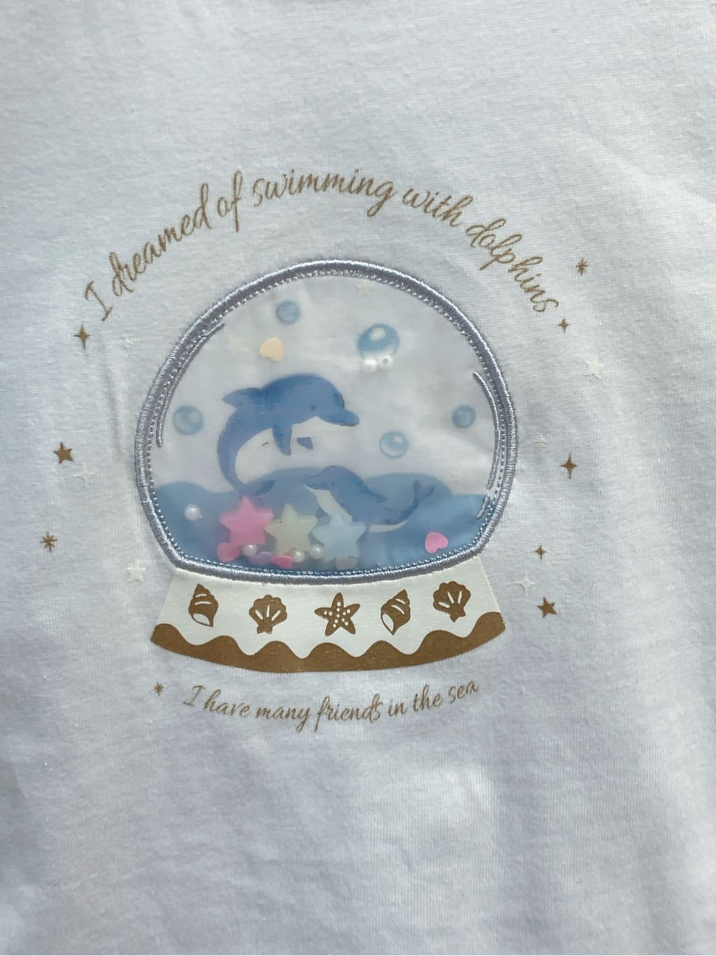 蒼さんの「SHOO･LA･RUE｜◆【100-150cm】スノードームオーガンジーTシャツ」を使ったコーディネート