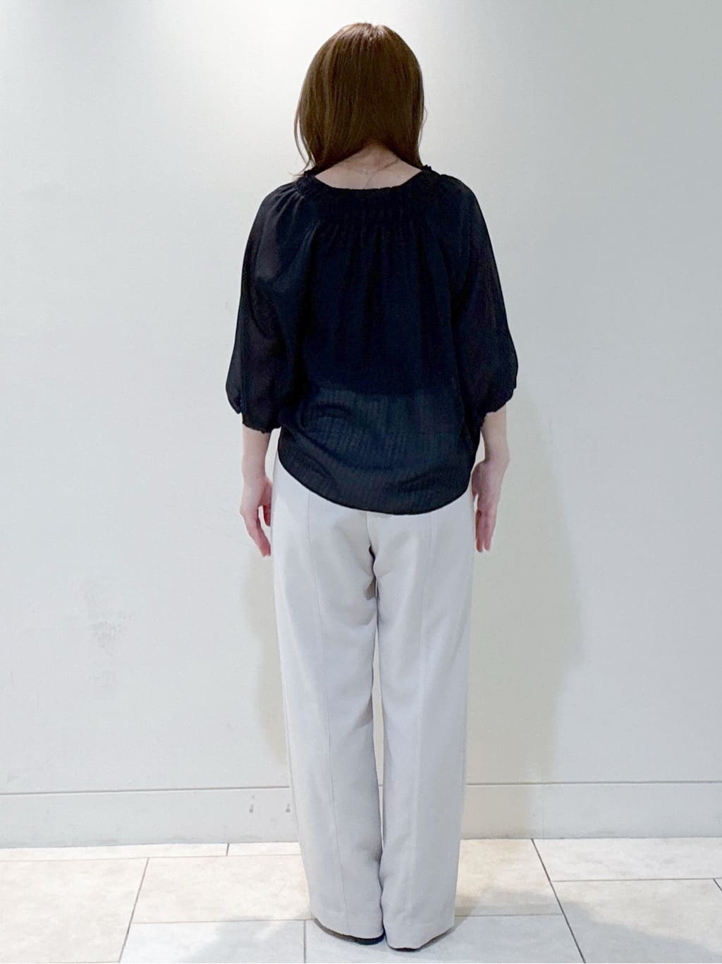 S&auml;K&iuml;さんの「Reflect｜◆【洗える】シャーリングデザインブラウス」を使ったコーディネート