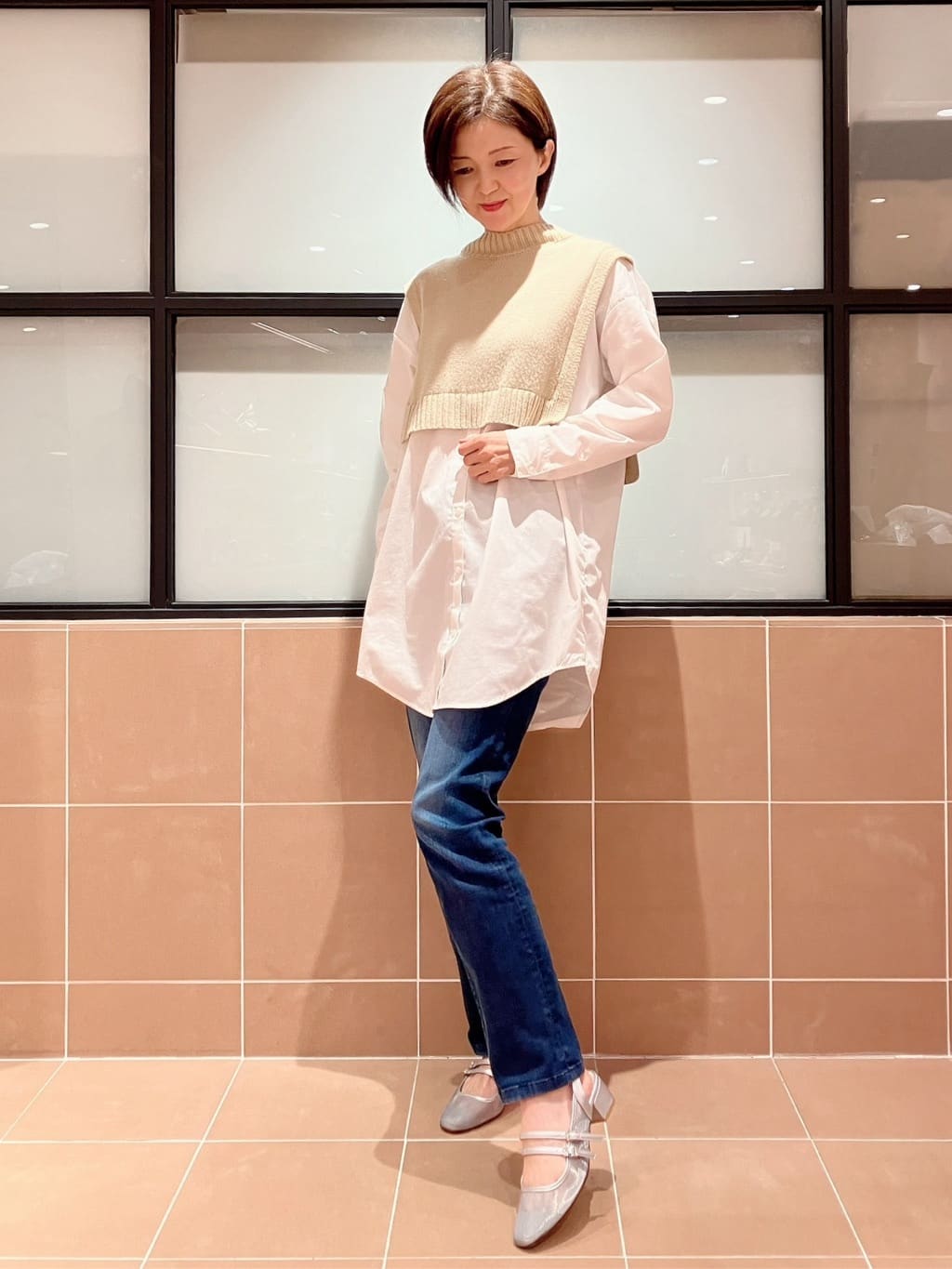 Ｋさんの「ESPERANZA｜ダブルベルトメッシュパンプス」を使ったコーディネート