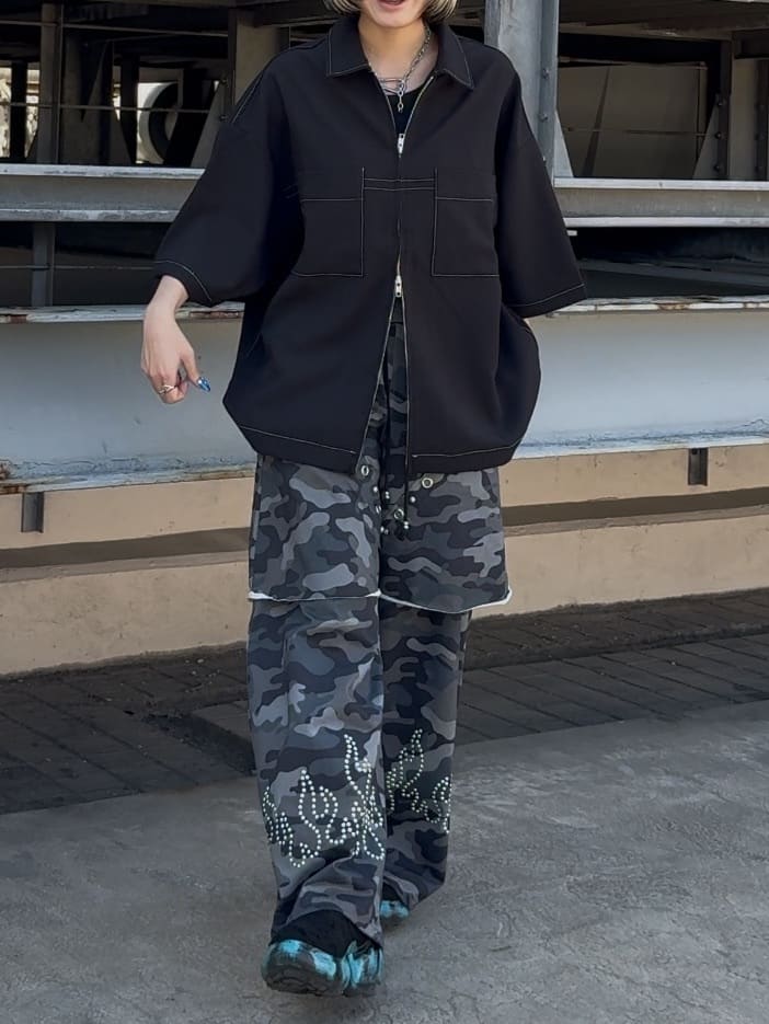 川本葵さんの「tk.TAKEO KIKUCHI｜◆K&rsquo;PJT by AOI 『Lightweight Pants』」を使ったコーディネート