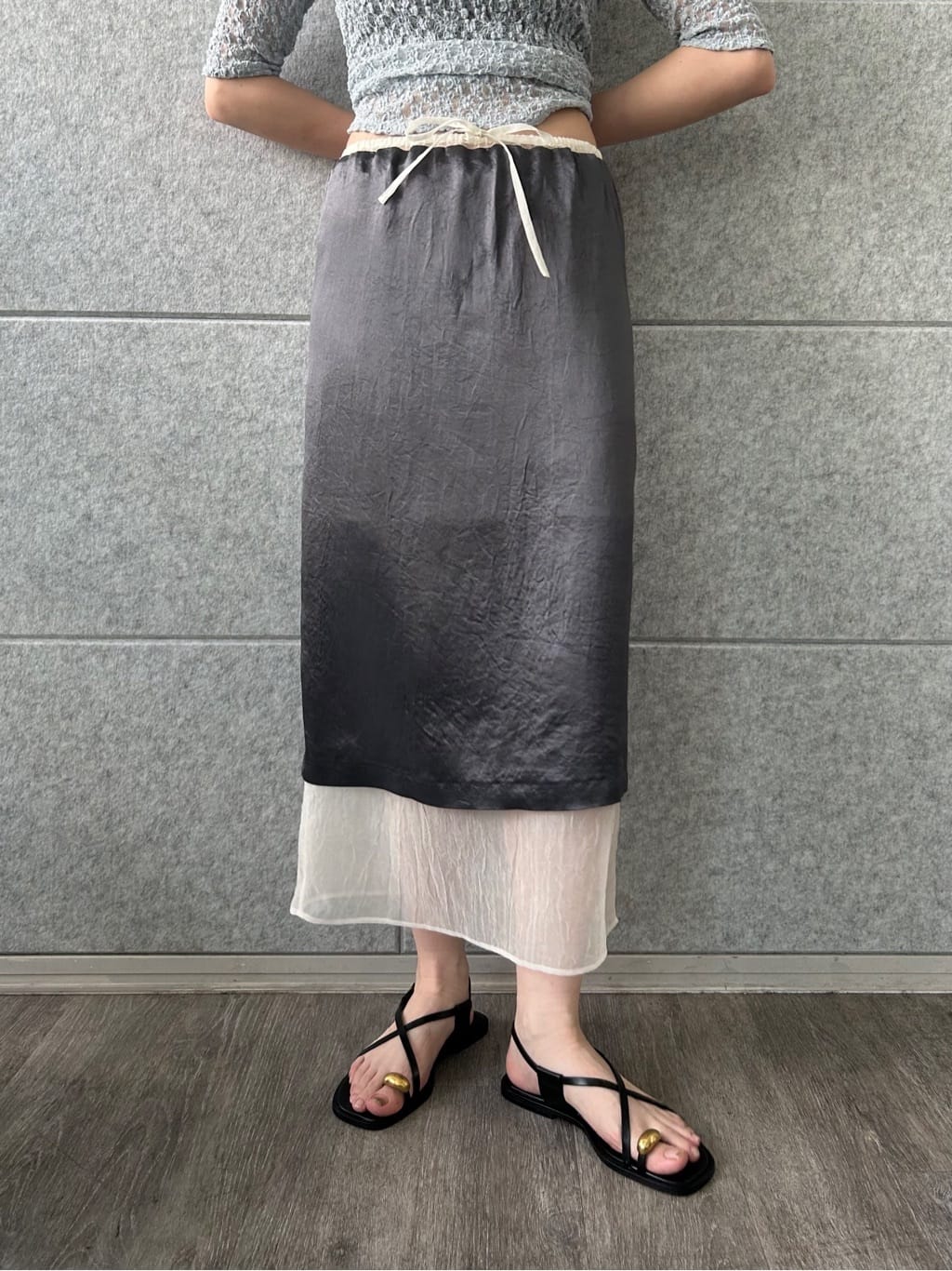 honoka Aさんの「CODE A｜lace layered pullover」を使ったコーディネート
