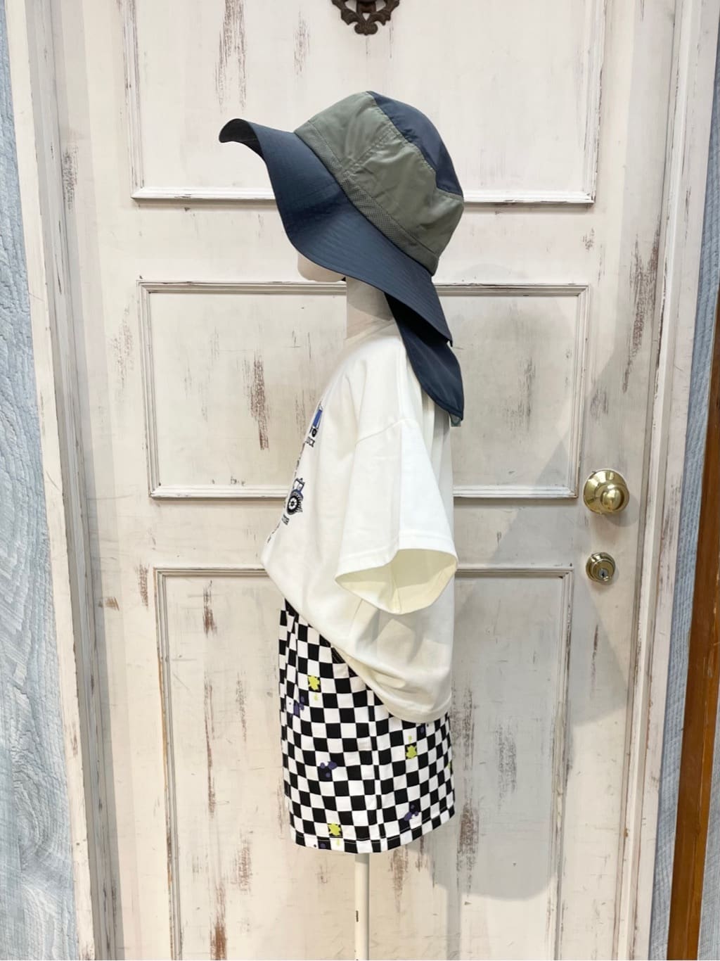 なつさんの「SHOO･LA･RUE｜◆配色アドベンチャーHAT」を使ったコーディネート