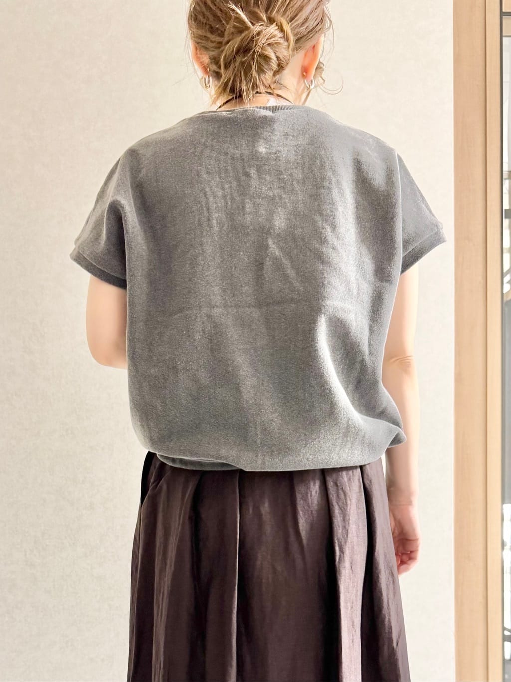 sayuさんの「UNTITLED｜◆【手洗い可】ヴィンテージライク スウェットトップス」を使ったコーディネート