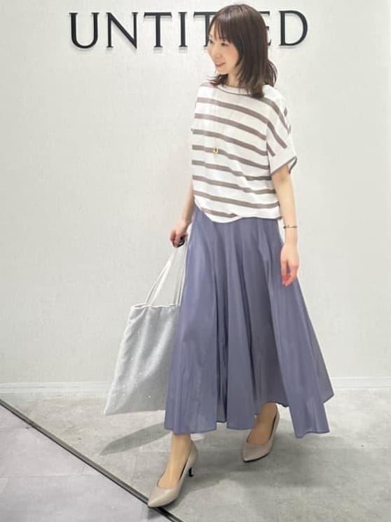 Miwaさんの「UNTITLED｜ライトダブルリングネックレス」を使ったコーディネート