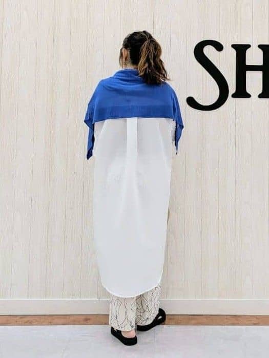 さくみぃさんの「SHOO･LA･RUE｜◆お袖レースが上品な シャツワンピース」を使ったコーディネート