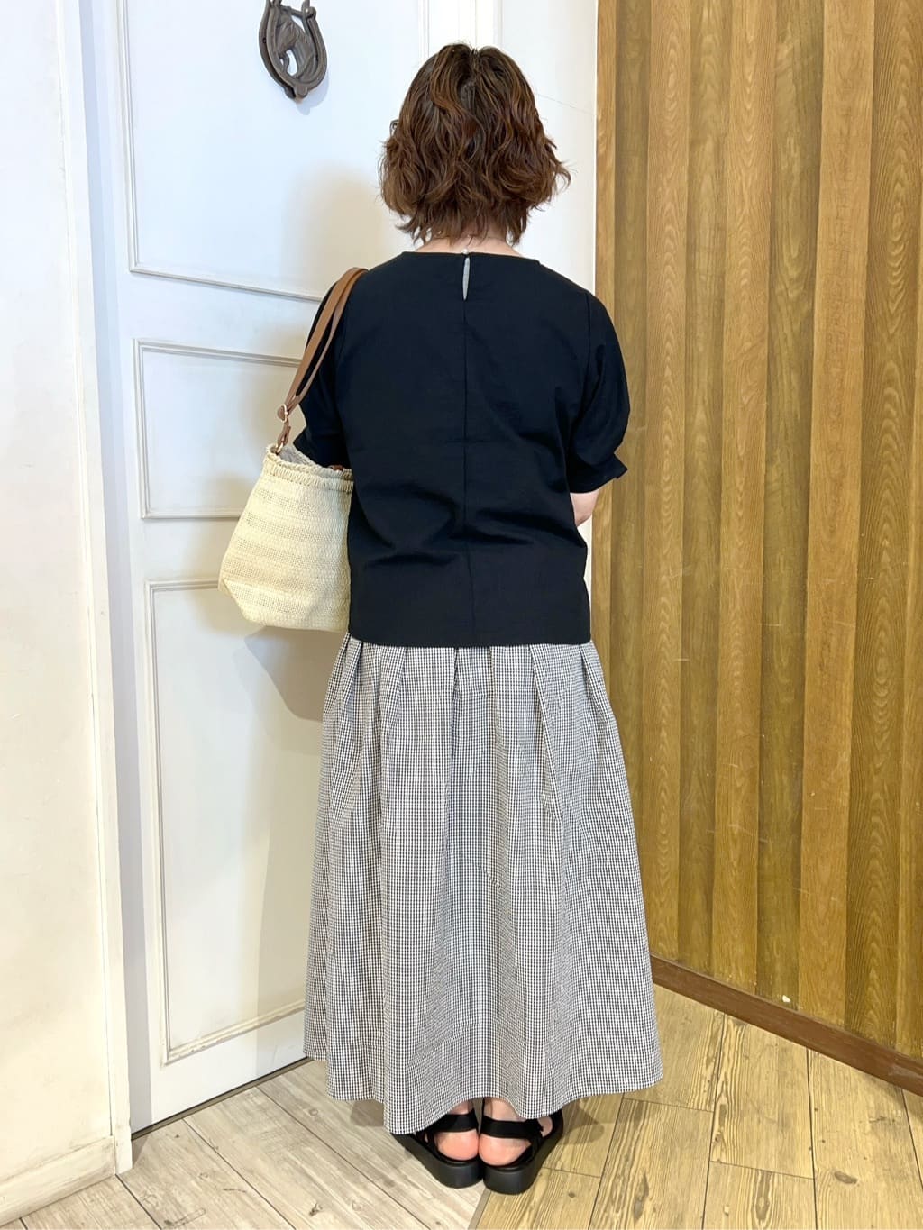 yuriyuriさんの「SHOO･LA･RUE｜◆大人のカジュアルコーデに 私にフィットする ニットサンダル」を使ったコーディネート