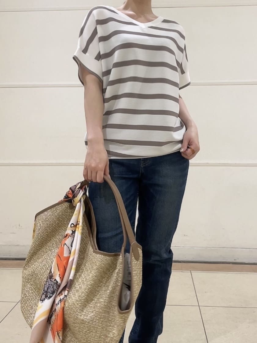 watanabeさんの「UNTITLED｜【Healthy DENIM&times;UNTITLED】別注 R Mrytle（リマートル）テーパードデニム」を使ったコーディネート