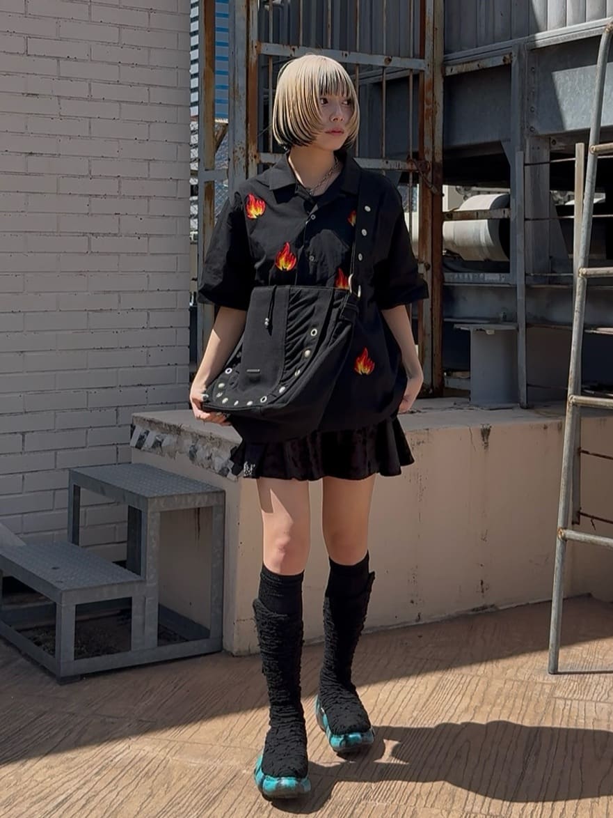 川本葵さんの「tk.TAKEO KIKUCHI｜◆K&rsquo;PJT by AOI 「Canvas Shoulder Bag」」を使ったコーディネート