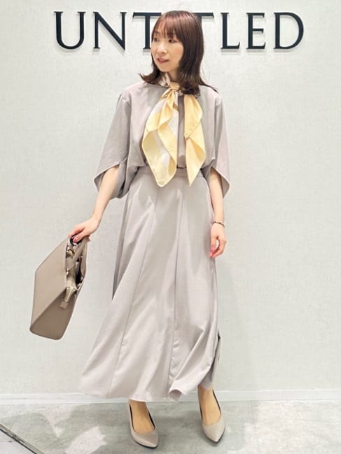 Miwaさんの「UNTITLED｜フープトップネックレス」を使ったコーディネート