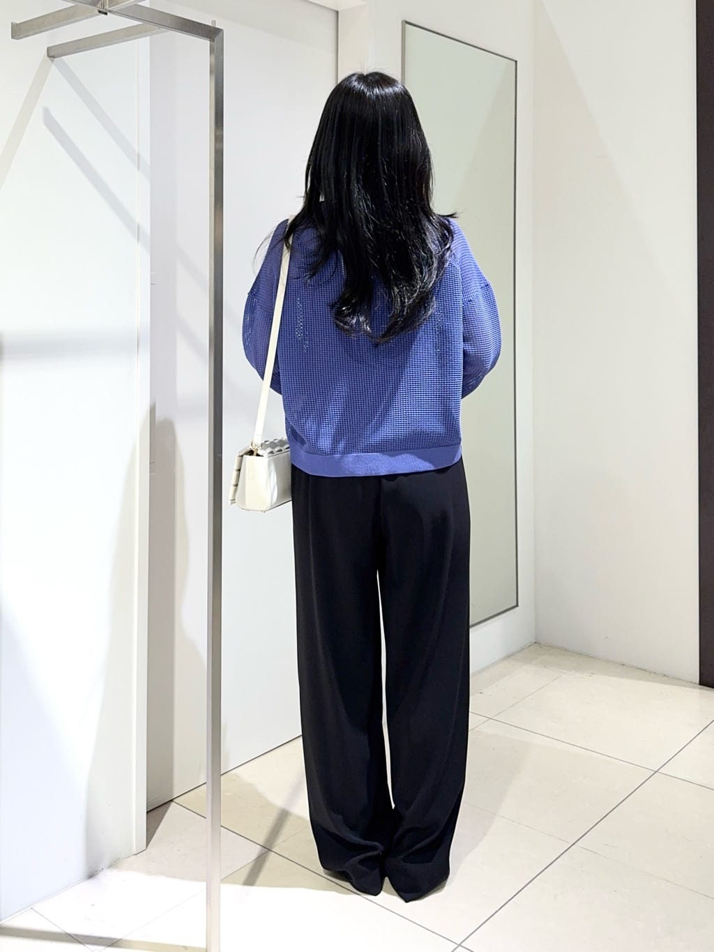 kaoruさんの「UNTITLED｜◆【七分袖/春夏素材】メッシュ衿付きニット」を使ったコーディネート