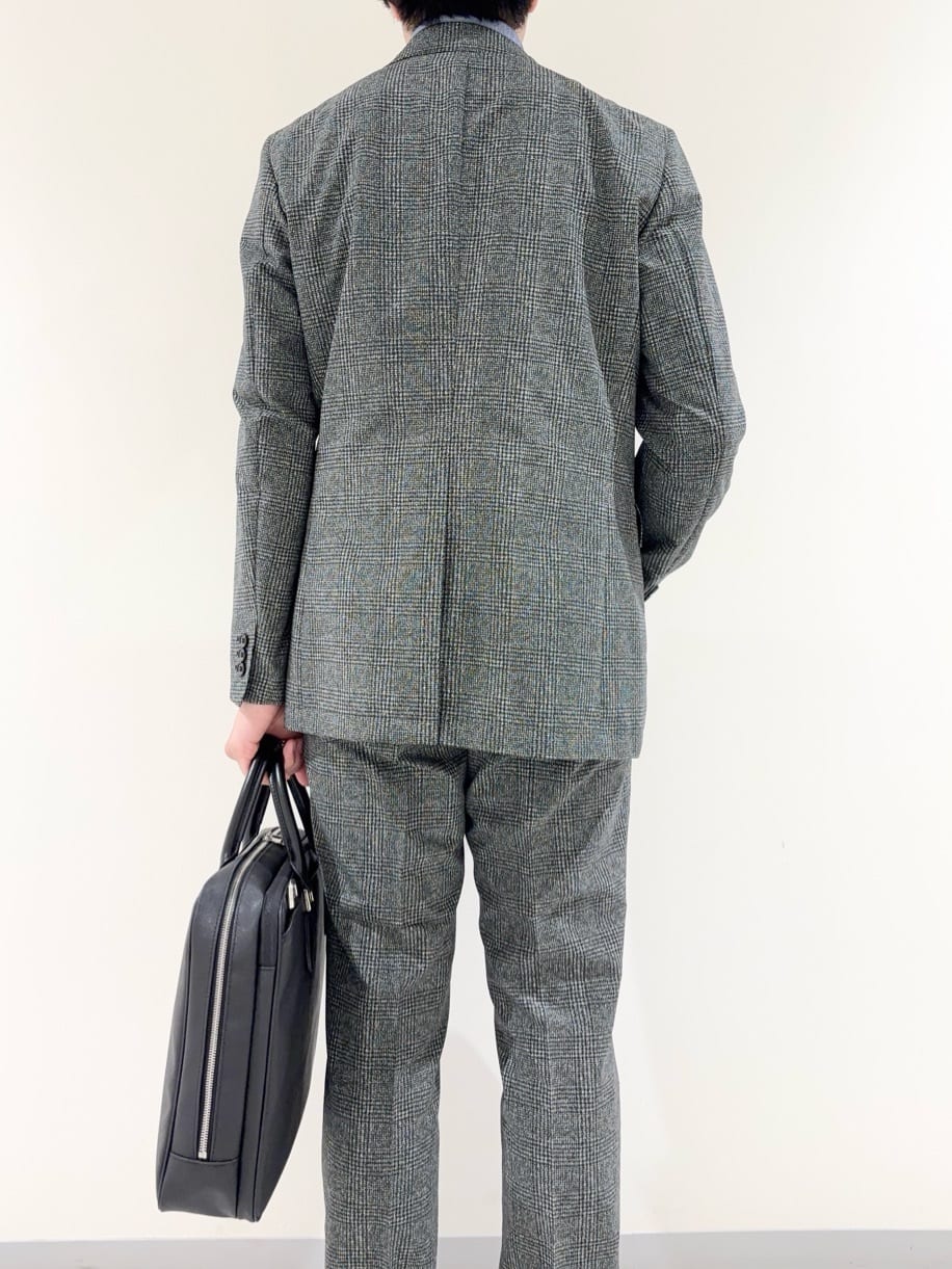 及川さんの「TAKEO KIKUCHI｜【抗菌防臭】COOL DOTS（R）ドビープリント ジャケット」を使ったコーディネート