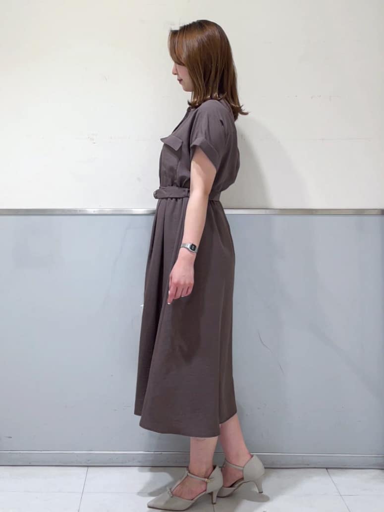 ミーさんの「index｜《7色展開／XS-LLサイズ》ダブルポケットスキッパーシャツワンピース【吸水速乾／防シワ／イージーア」を使ったコーディネート