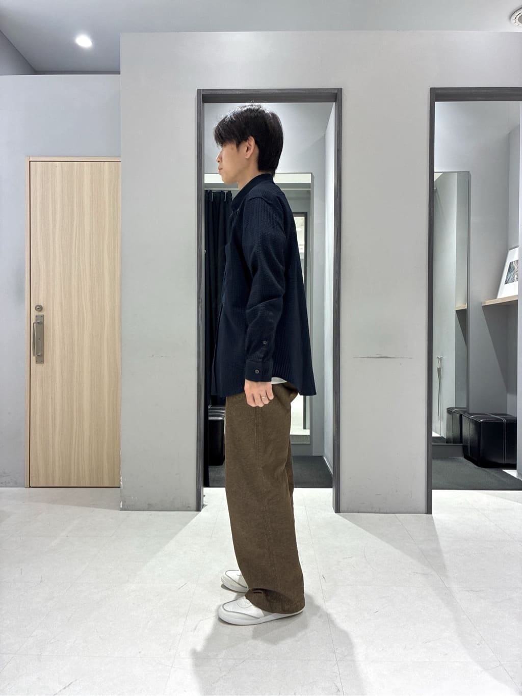 わいずみさんの「TAKEO KIKUCHI｜【抗菌防臭/シーズンレス】シアサッカー ジャージシャツ」を使ったコーディネート