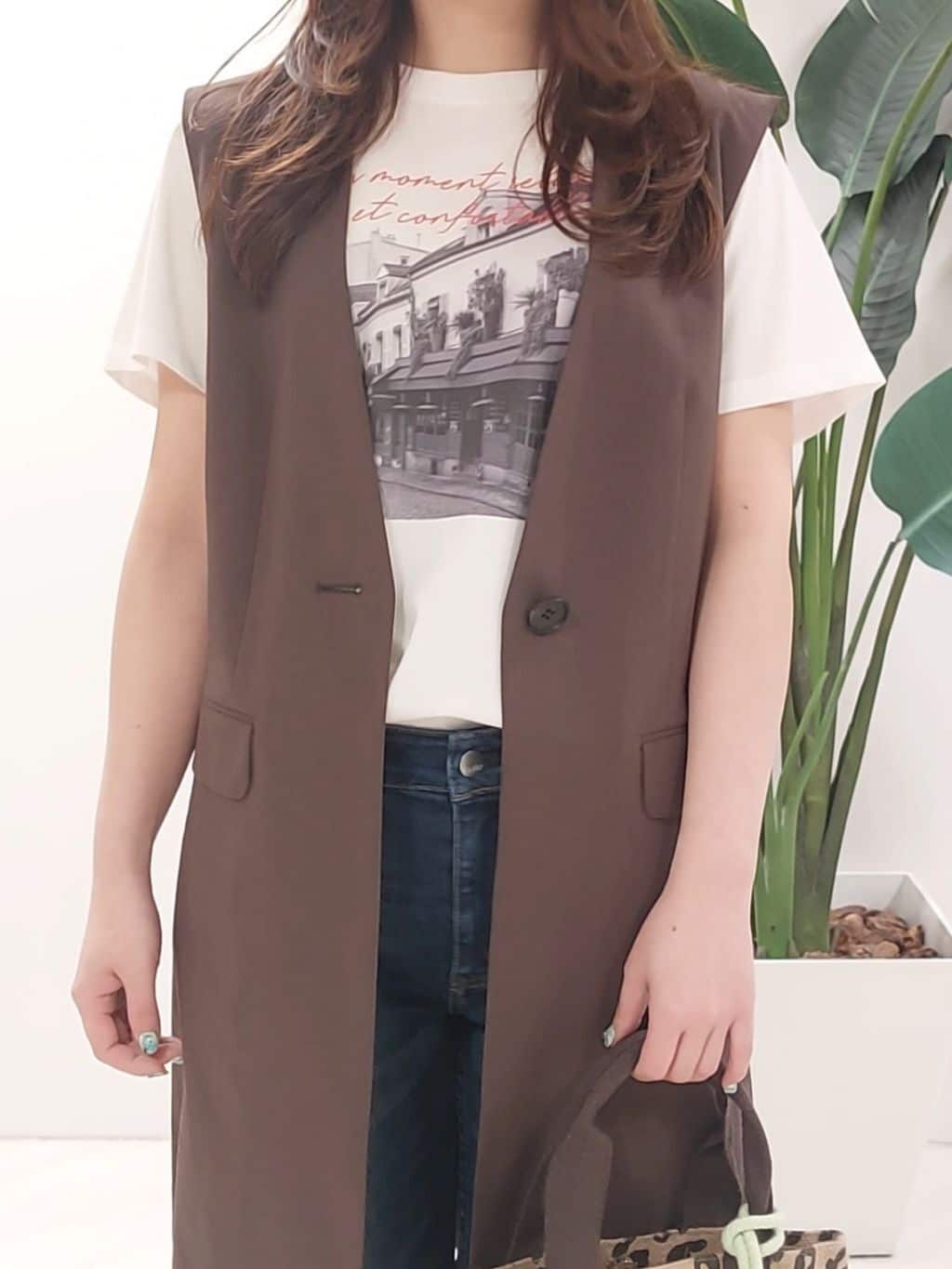 YuKaRiさんの「UNTITLED｜【Healthy DENIM&times;UNTITLED】別注 R Mrytle（リマートル）テーパードデニム」を使ったコーディネート