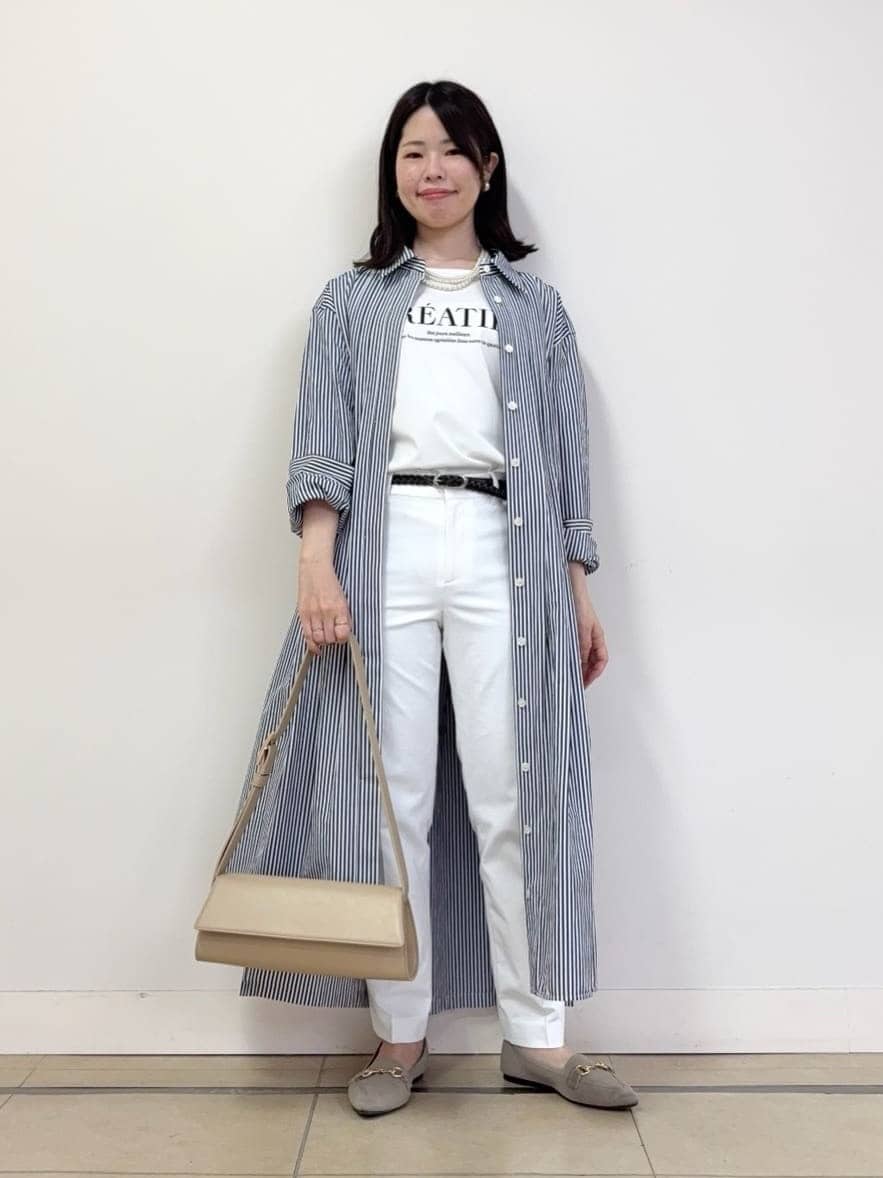 asamiさんの「UNTITLED｜◆タイプライターシャツワンピース」を使ったコーディネート